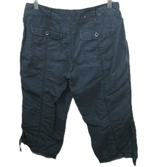 Gap Navy Blue 100% Cotton Capri Pants Size 6 - Picture 2 of 4
